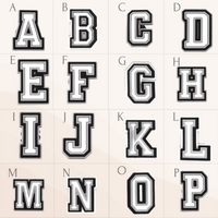 Sujets en silicone - Alphabet