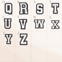 Sujets en silicone - Alphabet