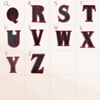 Sujets en silicone - Alphabet