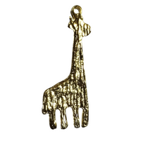 Breloque Doré Girafe x5pcs - Réf bre42