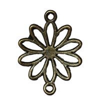 Breloque Bronze fleurs x5pcs - Réf bre65