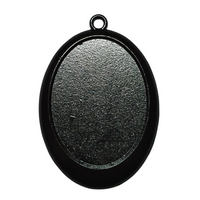 Support pendentif Noir pour cabochon de 30x40mm - Réf Sup27