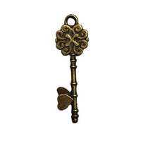 Breloque Bronze Clef x5pcs - Réf bre73