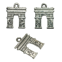 Breloque Argent arc de triomphe x5 pcs - Réf bre78