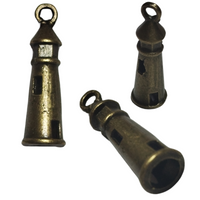 Breloque Bronze Phare x3pcs - Réf bre82