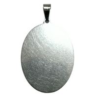 Support pendentif Argent pour cabochon de 30x40mm - Réf Sup23