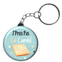 Porte-clés badge J'peux pas j'ai Comté -Réf PC1488