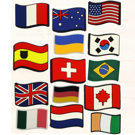 Sujets en silicone - Drapeaux