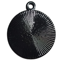 Pendentif noir pour cabochon de 25mm - Réf Sup1