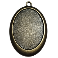 Pendentif bronze pour cabochon de 30x40mm - Réf Sup11