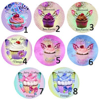 Cabochons en verre Fairy cupcake -Réf CAB274