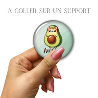 Cabochons en verre avocat chat -Réf CAB38