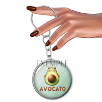 Cabochons en verre avocat chat -Réf CAB39