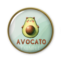 Cabochons en verre avocat chat -Réf CAB39