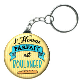 Porte-clés badge L'homme parfait est Boulanger-Réf PC1024