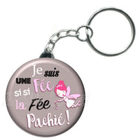 Porte-clés badge Fée pachié-Réf PC1075