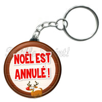 Porte-clés badge Père noël -Réf PC1129