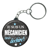 Porte-clés badge Mécanicien- Réf PC144