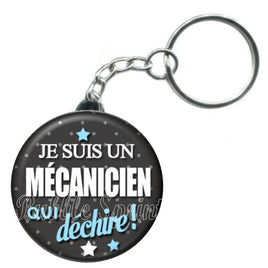 Porte-clés badge Mécanicien- Réf PC144