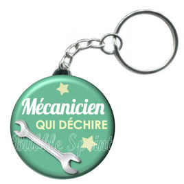 Porte-clés badge Mécanicien- Réf PC145