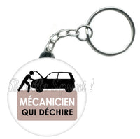 Porte-clés badge Mécanicien- Réf PC146