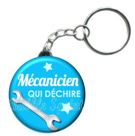 Porte-clés badge Mécanicien- Réf PC147