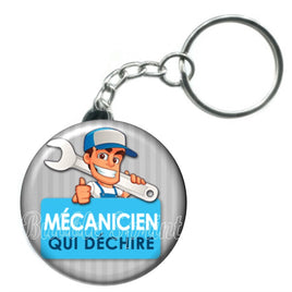 Porte-clés badge Mécanicien- Réf PC148