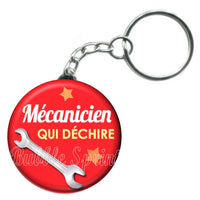 Porte-clés badge Mécanicien- Réf PC150