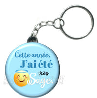 Porte-clés badge j'ai été sage -Réf PC1517