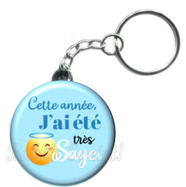 Porte-clés badge j'ai été sage -Réf PC1517