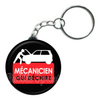 Porte-clés badge Mécanicien- Réf PC151