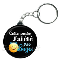 Porte-clés badge j'ai été sage -Réf PC1520