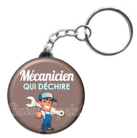 Porte-clés badge Mécanicien- Réf PC152