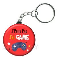 Porte-clés badge j'peux pas j'ai Game-Réf PC1538