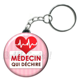 Porte-clés badge Médecin- Réf PC157