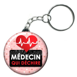 Porte-clés badge Médecin- Réf PC164