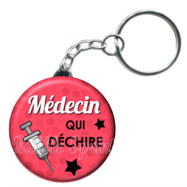 Porte-clés badge Médecin- Réf PC166