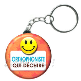 Porte-clés badge Orthophoniste- Réf PC167