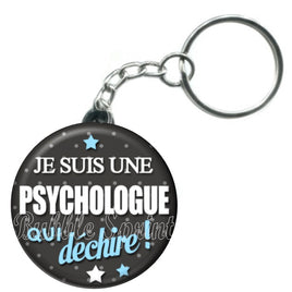 Porte-clés badge Psychologue- Réf PC179