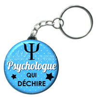 Porte-clés badge Psychologue- Réf PC180