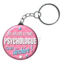 Porte-clés badge Psychologue- Réf PC182