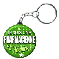 Porte-clés badge Pharmacienne- Réf PC186