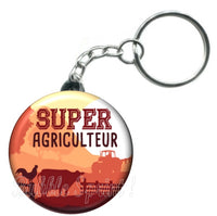 Porte-clés badge Agriculteur- Réf PC1