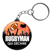 Porte-clés badge Rugbyman - Réf PC202