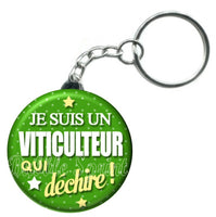 Porte-clés badge Viticulteur- Réf PC214