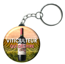 Porte-clés badge Viticulteur- Réf PC216