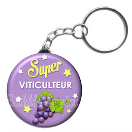 Porte-clés badge Viticulteur- Réf PC217