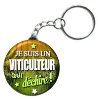 Porte-clés badge Viticulteur- Réf PC220