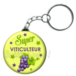 Porte-clés badge Viticulteur- Réf PC221