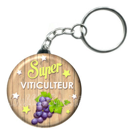 Porte-clés badge Viticulteur- Réf PC222